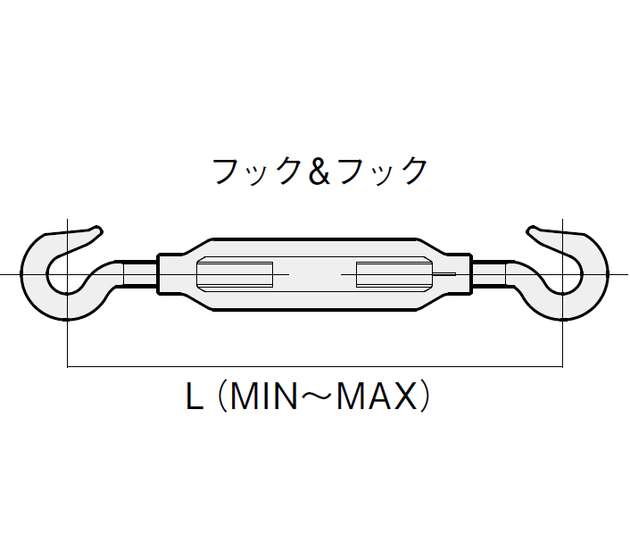 ターンバックル胴　セット品　フック_thume5