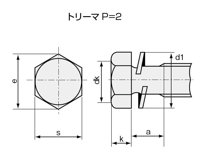 座金組込ネジ　トリーマ　P=2_thume5