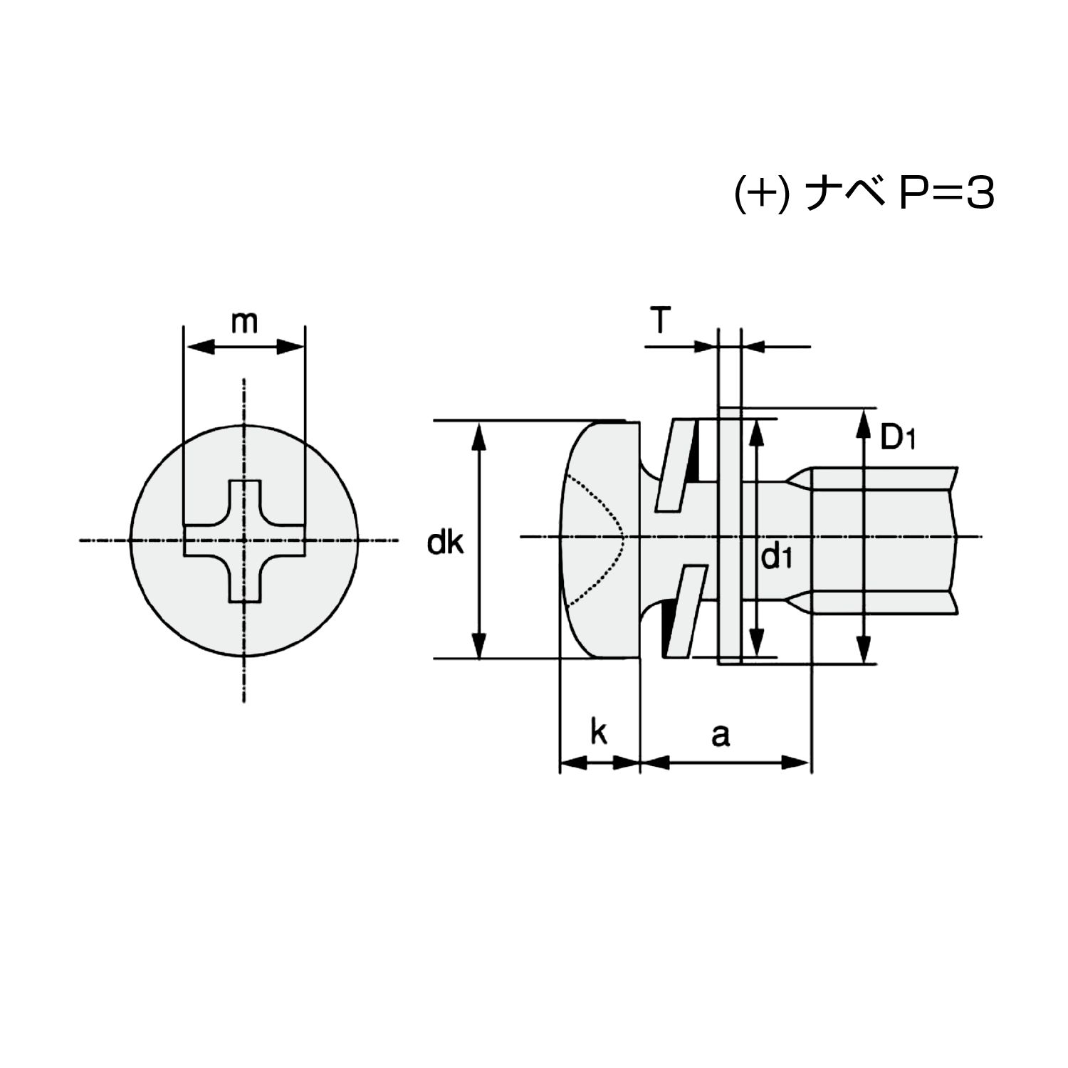 座金組込ネジ　ナベ　P=3_thume5